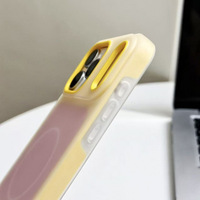 Casing Jelly Magnetik Dua Warna 2-in-1 untuk iPhone 17 Pro Max, 16 Pro, 15, Anti Benturan