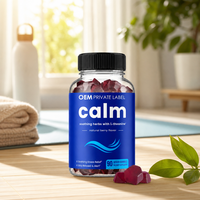 Gummies Vegan Calm Ashwagandha avec L-Théanine - Complément alimentaire en gummies pour améliorer l'humeur chez les adultes, directement de l'usine