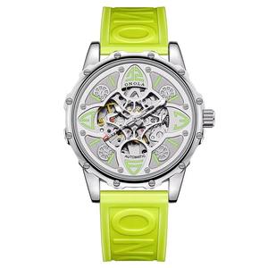 Drioshipping Men's Top Brand Luxury Fashion <b>Watch</b> Automatic Movement Skeleton Design Stainless Steel Band 22mm Width <b>Glass</b> Dial - Product Image 2