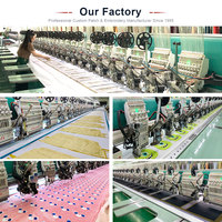 Patchs brodés thermocollants sur mesure pour vêtements, logo personnalisé, patch brodé personnalisé avec fermeture auto-agrippante