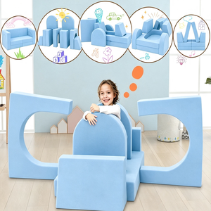 Hot Sale 10 Pieces Soft Modular Kids <b>Sofa</b> Set Foam <b>Play</b> Couch Modern Design for Toddler for Living Room Bedroom <b>Play</b> Furniture - Product Image 5