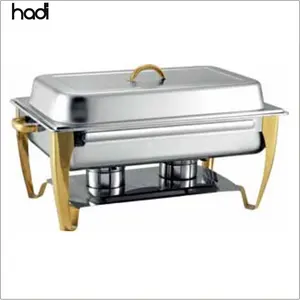 सस्ते स्टेनलेस स्टील कांगड़ी बुफे खाद्य पदार्थों Shafing व्यंजन सोने पैर बुफे खाद्य गरम Cookware के लिए बिक्री