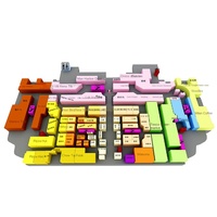 Sistema inteligente de guía 3D para centro comercial, navegación táctil interactiva Deskwayfinder, quiosco táctil, pantalla de señalización Digital