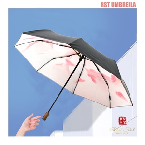 Rst ngôi sao thực sự đầy đủ hoa in 3 gấp ô UPF50 + UV mặt trời và mưa ô - Product Image 6