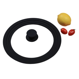 Couvercle en verre universel en silicone 22/24/<span class=keywords><strong>26</strong></span> <span class=keywords><strong>cm</strong></span> pour casseroles et poêles à frire, pièces détachées pour ustensiles de cuisine - Product Image 1