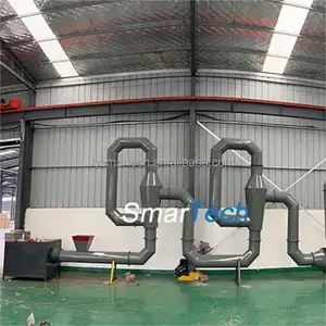 CE approved sawdust dryer machine/sawdust cyclone dryer/hot air flow sawdust tumble drier