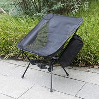 Chaise de camping portable ultralégère en métal, chaise pliante en aluminium pour le camping, la plage, le jardin, le parc, les voyages