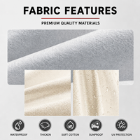 Housse de protection UV KXF pour berline et SUV, anti-poussière, imperméable, résistante aux rayures, en Oxford 150D beige, fabrication de qualité