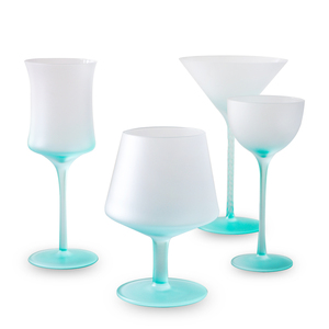 Bar Party Wholesale Vintage Gradient <strong>Mint</strong> Green Wine Glasses Set 145Ml 230Ml 250Ml 300Ml 440Ml for Wine Ice Cream Dessert - Product Image 2