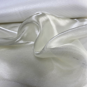 Parlak parlaklık ile düşes saten İtalyan saten ipek kumaş - Product Image 2