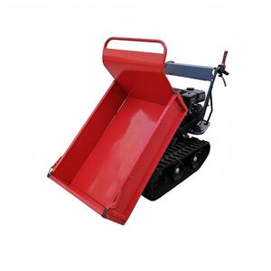 Transportador de orugas industrial LONCIN, mini camión de 196 cc con plataforma de acero, recubrimiento en polvo plateado - Product Image 6