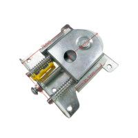 Ensemble de roulettes pour porte coulissante de placard, boîtier en alliage d'aluminium, roue en nylon, quincaillerie de remplacement pour meubles