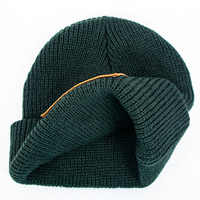 Fabricant OEM ODM – Bonnets tricotés en acrylique épais avec logo personnalisé, vente en gros, bonnets de pêcheur à revers pour hommes