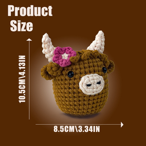 Kit <span class=keywords><strong>de</strong></span> démarrage pour crochet <span class=keywords><strong>de</strong></span> vache des Highlands, tutoriel vidéo détaillé, guide illustré, matériaux <span class=keywords><strong>de</strong></span> qualité supérieure, ensemble cadeau artisanal tout-en-un - Product Image 3