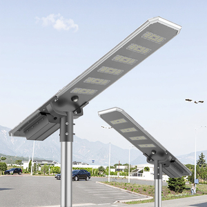 All in One 30W 80W 100W 160w Brightest Solar Street <b>Lights</b> Wide Angle <b>Motion</b> <b>Sensor</b> Remote Control Outdoor Solar Street <b>Light</b> - Product Image 1