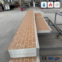 Panneau sandwich isolant décoratif pour mur extérieur, en aluminium avec âme en PU de 16 mm, ignifuge et écologique, prix usine
