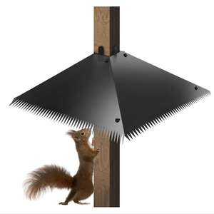 Беличьи перегородки с шипами для столбов 4x4 удерживают белок и енотов от скворечников, кормушек для птиц для домашнего декора на открытом воздухе - Product Image 1