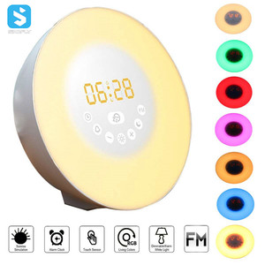 Nuevo diseño Sleep Sounds Wake Up Light Máquina de sonido Sunrise Despertador con luz nocturna - Product Image 6