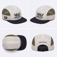 Casquette de cyclisme personnalisée Ripstop 5 panneaux, casquette de course respirante en maille à séchage rapide, chapeau de sport ajustable, Gorras Personalizadas pour l'extérieur