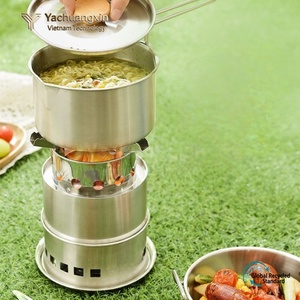 Portable Stainless Steel Solid Alcohol <b>Stove</b> Burner for Camping Outdoor Use - Product Image 4