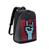 Divoom Pixoo बैग के साथ 256 अनुकूलित एलईडी सामने पैनल भी निविड़ अंधकार shockproof नेतृत्व में प्रदर्शन बैग