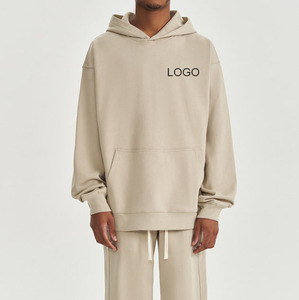 Nouveau sweat à capuche en molleton épais 450G, tendance automne, sweat à capuche pour homme, taille plus, sweat à capuche uni ample - Product Image 1