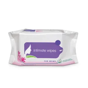 Fragrance Free Feminine Body Wipes Custom Logo Hypoallergenic Natural Intimate Wipes