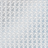 Filet de sécurité blanc 220 GSM pour la construction, 2 x 20 m, pour la protection contre les chutes industrielles, les chantiers de construction et les enclos temporaires de zones de travail