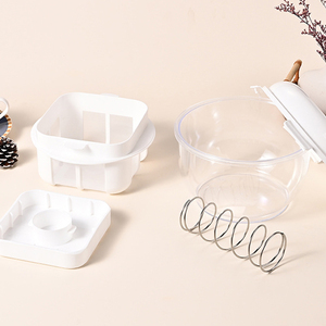 Yaourtière en plastique PP 3L avec couvercle à mailles fines pour yaourt grec, <span class=keywords><strong>fromage</strong></span> et lait végétal fait maison - Product Image 4