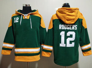 هودي كرة القدم الأمريكية جرين باي برباط، مطرز بأرقام: 4 فافري، 10 لوف، 12 رودجرز، 21 وودسون، 28 ديلون، 69 باكتياري - Product Image 4