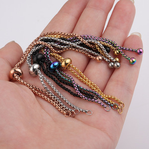 Catena Bolo Regolabile in Acciaio Inox per Creazione di Gioielli Fai-da-Te, Componenti per <span class=keywords><strong>Bracciali</strong></span> - Product Image 3