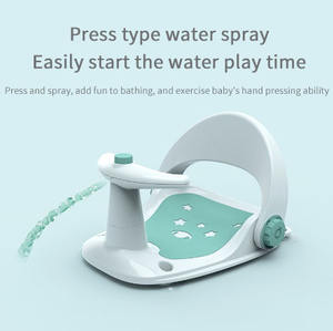 Asiento ergonómico portátil JXB de moda superior ajustable <span class=keywords><strong>sentado</strong></span> reclinable antideslizante Silla de <span class=keywords><strong>bañera</strong></span> de bebé con diseño de rociador de agua - Product Image 4