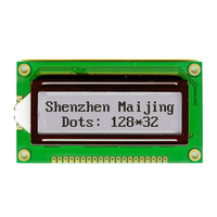 Módulo de Pantalla LCD MAIJING LCD12832 STN con Retroiluminación LED, Montaje Superficial, Interfaz SPI, 5V, 128*32, 300cd/m2, Controlador AIP31020