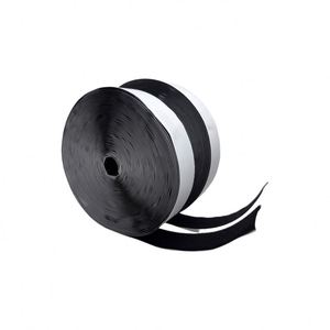 Bande auto-agrippante élastique noire de 50 mm pour vêtements - Product Image 1