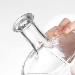 Botol Wiski Kaca Kristal Putih Bebas Timbal Langsung dari Pabrik, Bentuk Silinder, Leher Lebar, Alas Tebal, Botol Spirit Kosong 700ml <span class=keywords><strong>750ml</strong></span> - Product Image 4