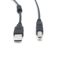 Goochain Bestseller USB 2.0 A-zu-B Druckerkabel 1,5M Schwarz PVC USB-A-Stecker auf USB-B-Stecker Datenübertragungskabel 24AWG