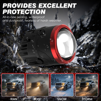 LANSEKO Nouveauté Phare antibrouillard LED de voiture 2 POUCES 40W 5500LM Laser Bi-Projecteur Ampoules de phare LED avec puces 3570