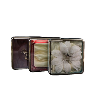 Caja de plástico transparente cuadrada con decoración de línea dorada, caja de paquete de Nido de Pájaro, caja de almacenamiento de pepino de mar, vitrina - Product Image 2
