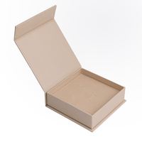 Boîte à bijoux de luxe personnalisée avec logo de marque, en carton rigide, avec fermeture magnétique, emballage en papier, boîte cadeau magnétique pliable, doublure en éponge, gaufrage