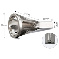 Outil de chanfrein externe d'ébavurage de tige hexagonale en acier au carbone de 1/4 "enlever le foret de fraise pour cylindre en métal