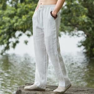 <span class=keywords><strong>Pantaloni</strong></span> in <span class=keywords><strong>Lino</strong></span> da <span class=keywords><strong>Uomo</strong></span> OEM ODM <span class=keywords><strong>Estivi</strong></span> - Nuovo Stile Gamba Larga Dritta Casual (<span class=keywords><strong>Pantaloni</strong></span> Leggeri e Traspiranti per <span class=keywords><strong>Uomo</strong></span>) - Product Image 5