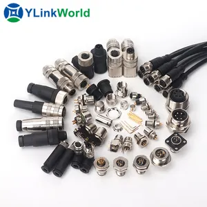 M8 m12 c t código ip65 ip67 ip69 conector impermeável 2 7 45 64 pinos p 2pin 3pin 6pin higo lan caminhão levou carro cabo de alimentação conector