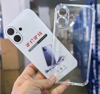 Coque de téléphone transparente en TPU pour Samsung et iPhone 17 Air 16 15 14 13 12 11 18 Pro Max – Étuis de protection transparents pour téléphones portables