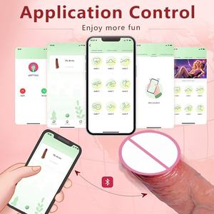 Dildo Vibrante con Telecomando <span class=keywords><strong>App</strong></span>, Cinturino Cavo, Guaina Realistica per Pene, Giocattolo in Silicone per Ritardare l'Eiaculazione Maschile - Produttore all'Ingrosso - Product Image 3