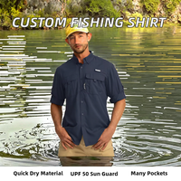 Chemise de camping personnalisée en gros UPF 50+, grande taille, protection solaire extérieure, antibactérienne, imperméable, coupe-vent, séchage rapide, manches longues