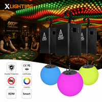 Boule cinétique LED RGBW DMX512 avec treuil DMX512 pour spectacle, mariage, club, événement, éclairage de plafond programmable