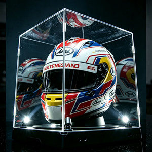 Boîte <span class=keywords><strong>de</strong></span> présentation <span class=keywords><strong>de</strong></span> casque en acrylique <span class=keywords><strong>de</strong></span> qualité supérieure avec éclairage et support rotatif pour casque <span class=keywords><strong>de</strong></span> <span class=keywords><strong>moto</strong></span> et <span class=keywords><strong>de</strong></span> F1 - Product Image 4