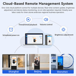 Équipement publicitaire sur pied, écran plein 4K de 75 pouces, sans fonction tactile, HDR 4K, contrôle cloud, grand écran pour centre de conférences - Product Image 5