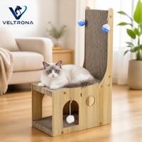 Arbre à chat multi-niveaux avec poteau à gratter et planche pour chats