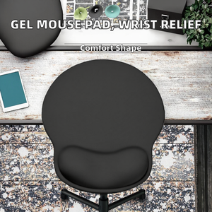 แผ่นรองเมาส์ซิลิโคนตามหลักสรีรศาสตร์ป้องกันรังสีรูปทรงกระบอก 255x230x27 มม. ใช้ในสำนักงานรองรับที่วางข้อมือที่สะดวกสบาย - Product Image 3